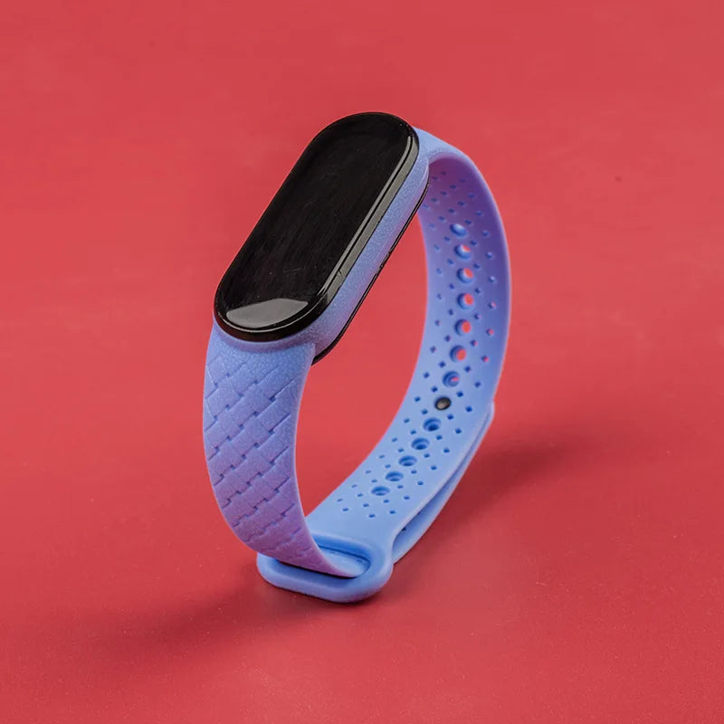 Silicone watchbands For Xiaomi Mi Band 7 NFC Wrist Replacement Miband Sport bracelet Air-hole Watch Correa mi band 6 5 4 3 strap