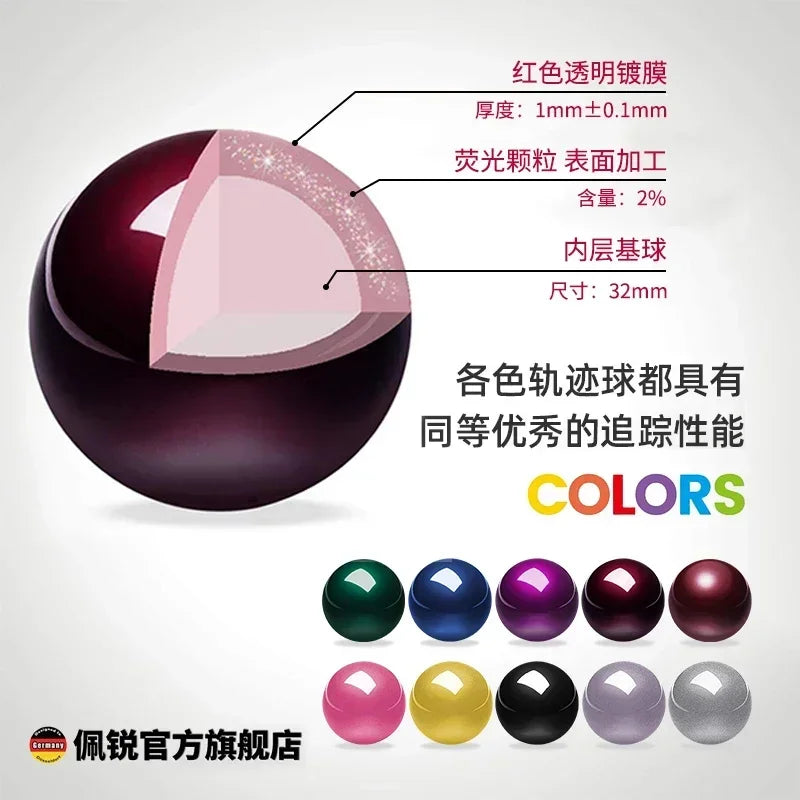German Perixx303 Trackball 34mm SANWA 44/55mm Glossy High-precision 570ergo Drawing MouseBall Split Keyboard Trackball Accessory