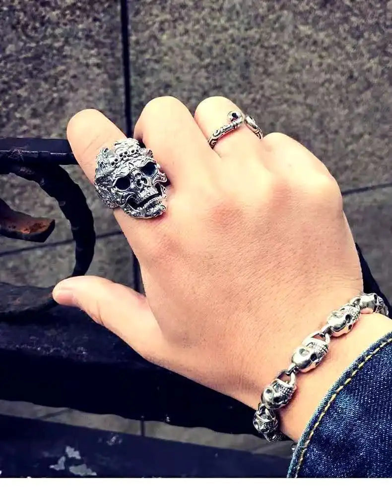 Best Sellers! Rock Gothic Skull Head Ring, Male Gift