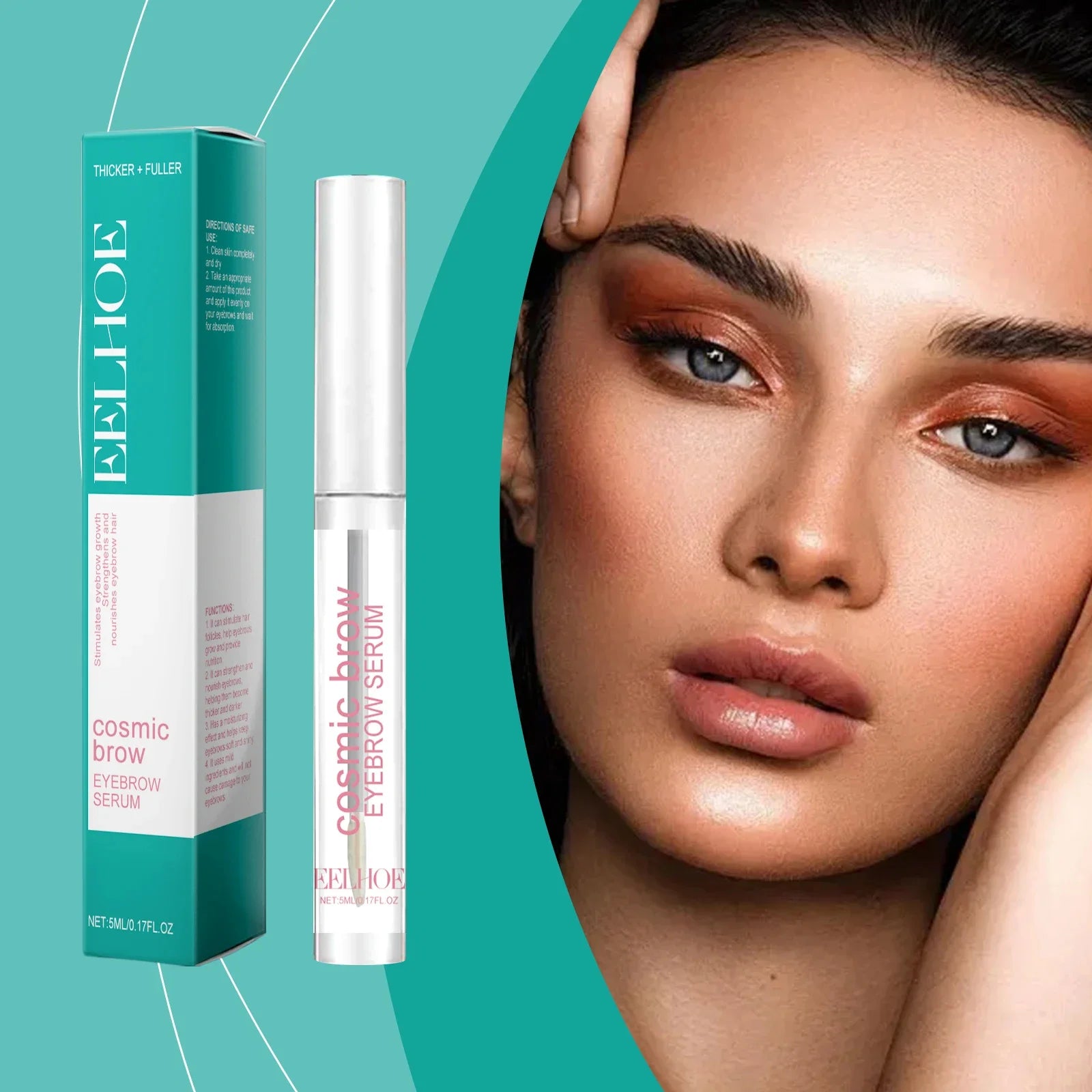 Fast Eyebrow Growth Serum Eyelash Hair Growth Anti Hairs Loss Product Prevent Baldness Fuller Thicker Lengthening Eyebrow Makeup