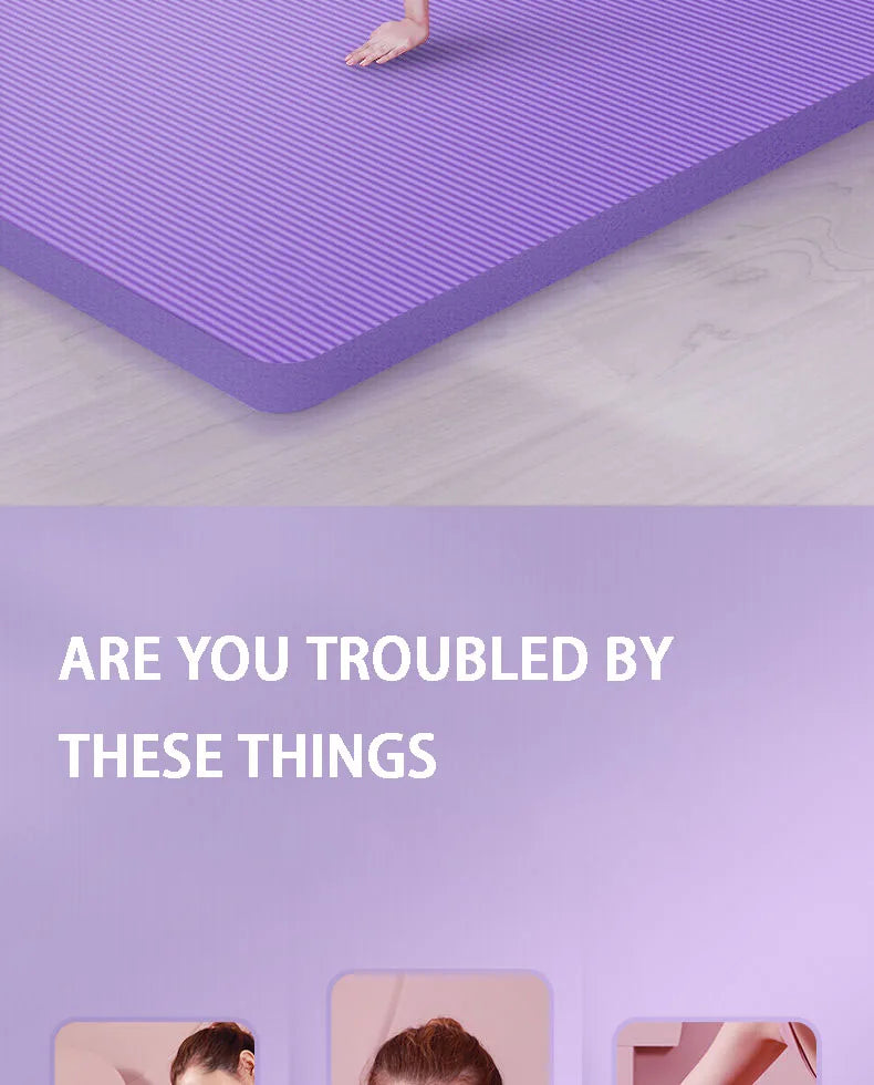 Yoga Mat with A Thickness of 20mm Anti Slip Pilates Fitness Mat Environmentally Friendly Tear Resistant WOMEN'S Yoga Mat