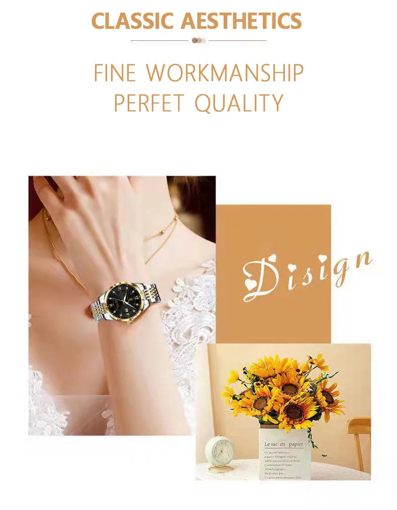 POEDAGAR Top Luxury Fashion Women Watches Waterproof Luminous Date Ladies Quartz Watch Stainless Steel Simple Casual Woman Watch