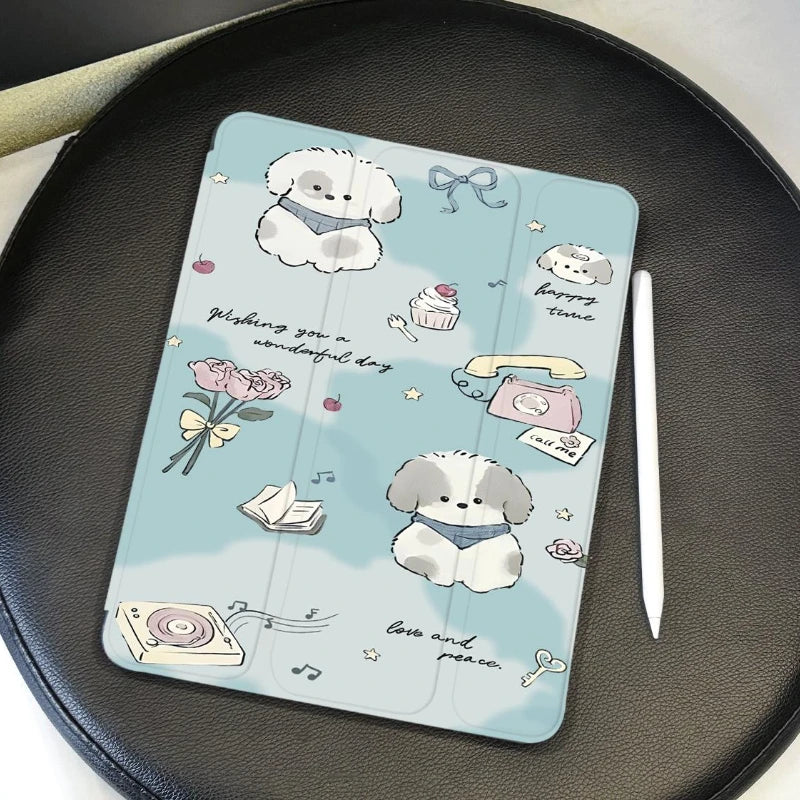 Protective Cover with Pen Slot for Ipad Mini 6 Case IPad 9.7 10.2 9th 8th 7th 6th 5th IPad 10th Generation Air 2/3 10.5 Funda