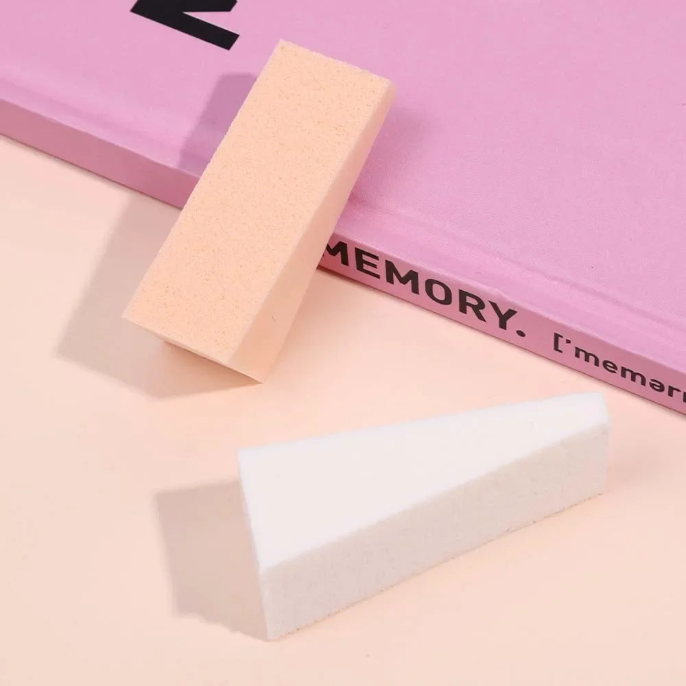 100pcs Foundation Makeup Sponge Block Hydrophilic Firm Sponge Non Latex Cosmetic Powder Puff Wet and Dry Makeup Puff Beauty Tool