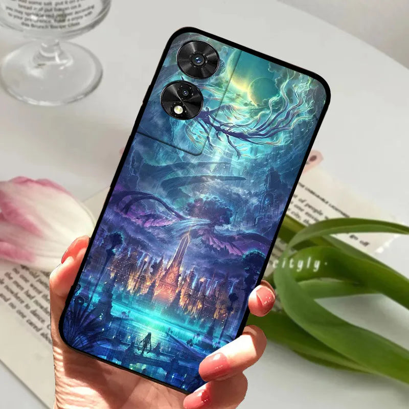 For TCL 505 Case TCL 50 SE / 50 5G Silicone Shockproof Soft Phone Cover for TCL 505 Case Funda Cute TPU Coque Protective Shell