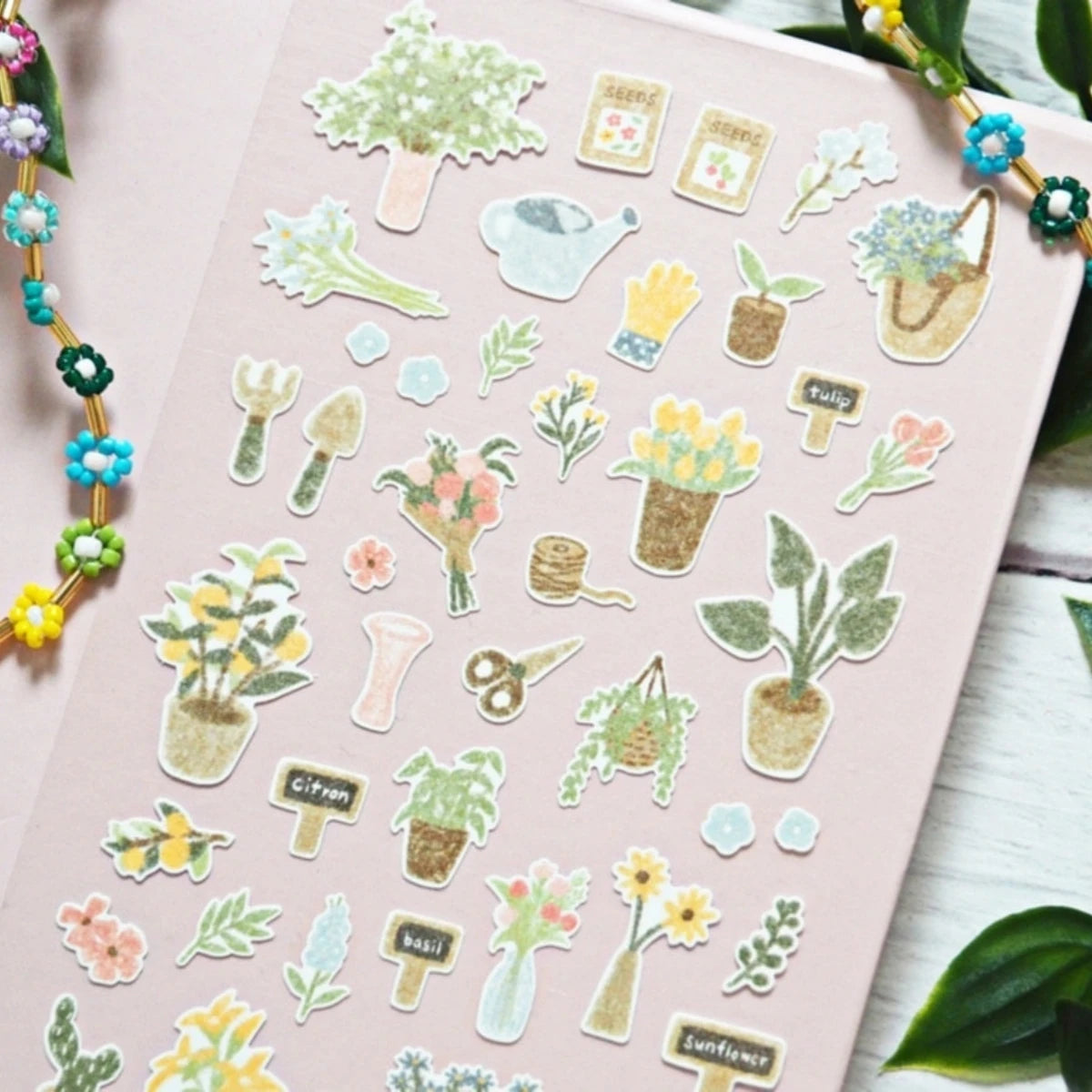 Korean Import Suatelier Fresh Flower Bouquet Paper Stickers Scrapbooking Diy Journal Stationery Sticker Deco Aesthetic School