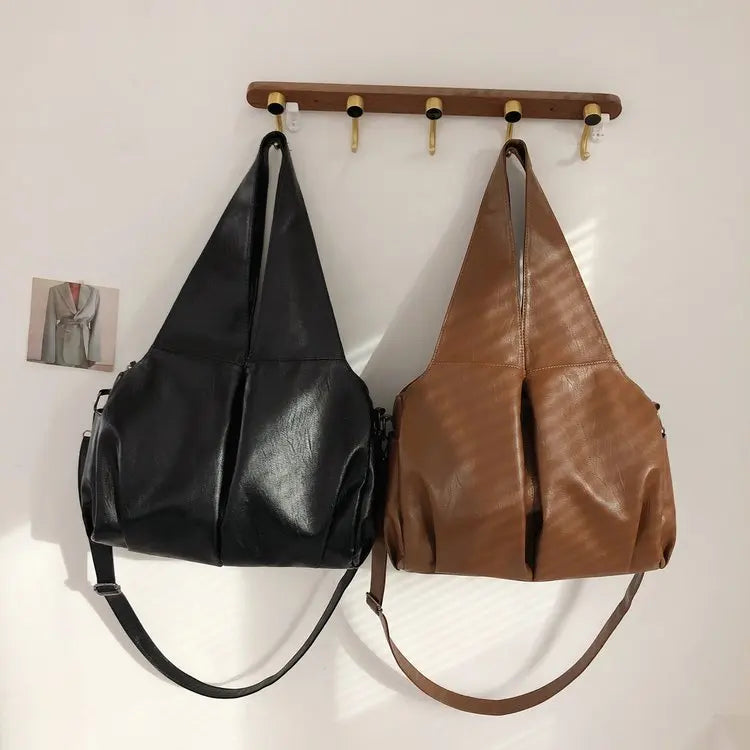 High-End Fashion Simple Designer Diaper Bags For Women Luxury Leather Large Capacity Elegant Tote Bag Minimalist Casual