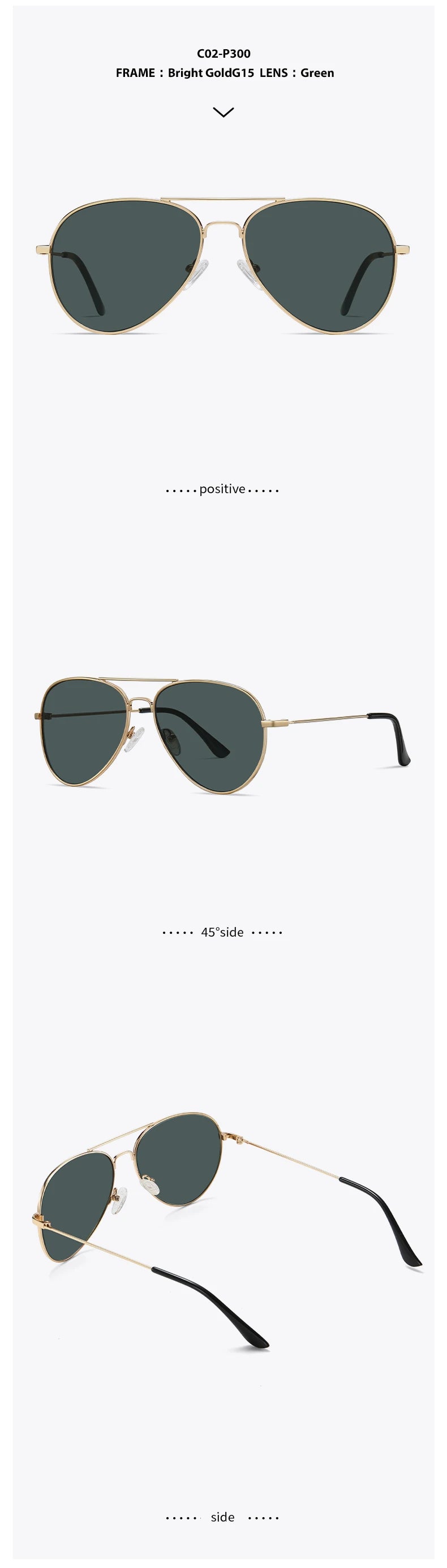 Men Concave Sunglasses Women Anti Rays UV400 Sun Glasses Metal Eyeglasses Frame Pilot Goggles Travel Driving Sunscreen Eyewear