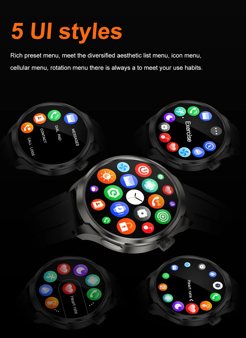 2025 New GPS Sports Smart Watch Men 1.85-inch AMOLED Screen Men IP68 Waterproof Clock Compass Call NFC fitness Tracking Watches