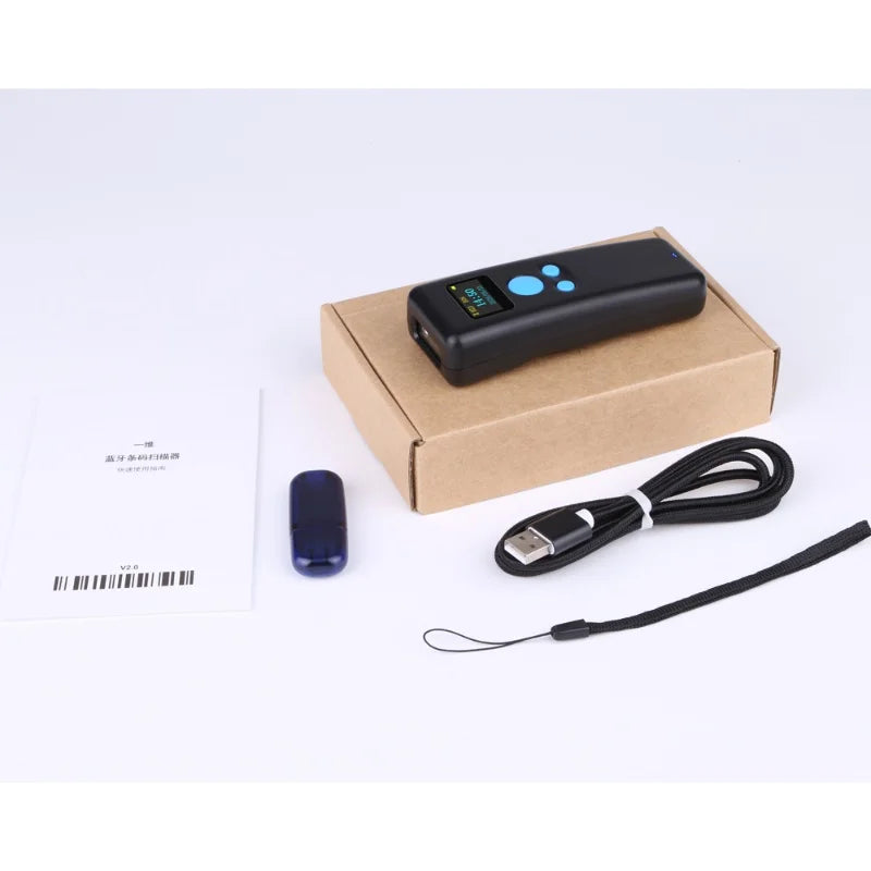 Portable scanner 2D Qr code Reader mini Scanner with screen