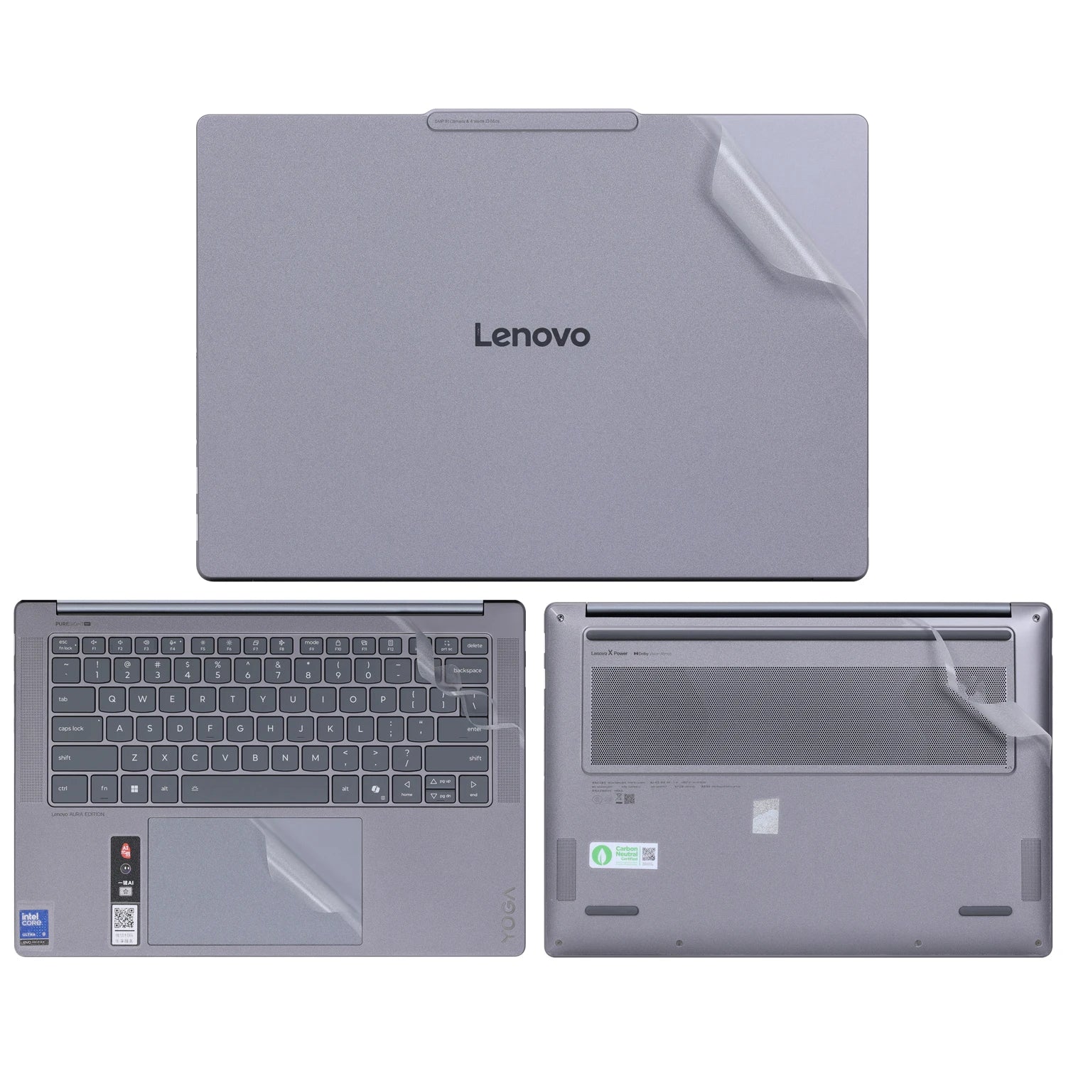 Laptop Skin Wrap for Lenovo Yoga Pro 9i Aura Edition 2025 Yoga Pro 9 16IAH10/Yoga Pro 9 IMH9 2024 PRE-CUT Vinyl Skin Decals