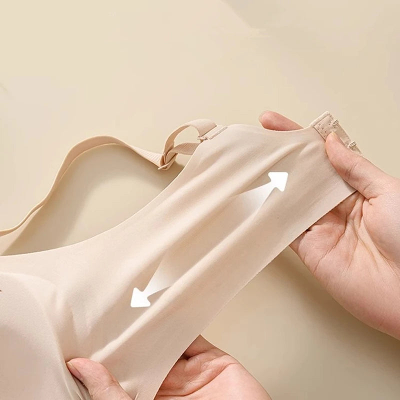 Seamless Underwear for Women, Thin, Soft Support, Gathered, Side Breasts, Anti-sagging, Comfortable and Breathable Bra
