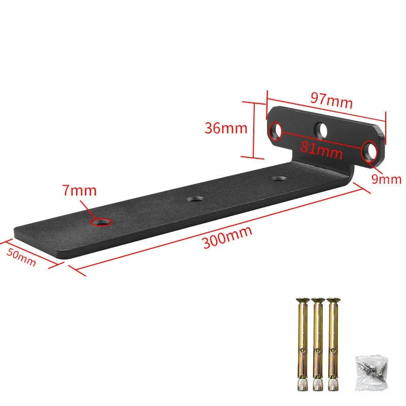 Bearing Capacity 200kg Suspended Tripod Brackets Wall Shelf Support Hidden Wall Fixed Partition Storage Rack Shelves