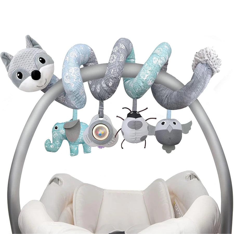 Car Seat Toys for Babies 0-6 Months Boys Girls Newborn Toys Stroller Toy Carseat Toys Hanging Toys Music Rattle Baby Toys