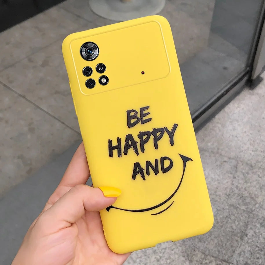 Cute Love Heart Phone Case For Xiaomi Poco X4 Pro 5G Cover Soft Silicone Matte Funda For Xiaomi Poco X4 M4 Pro 4G 5G Bumper 2022