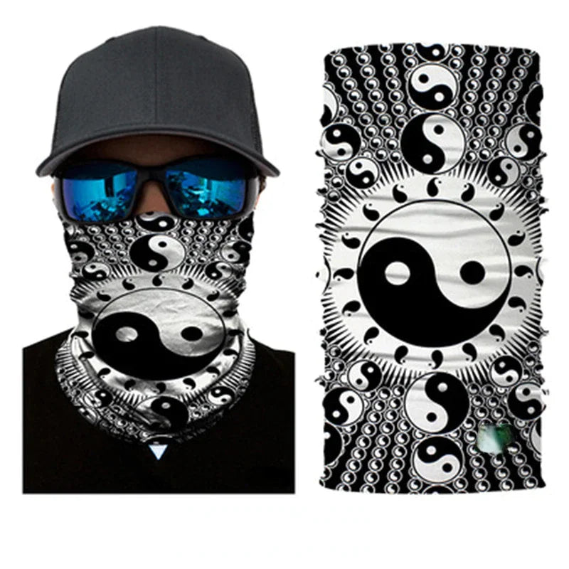 Cool Robot Skull Halloween Mask Scarf Joker Headband Balaclavas Face Mask for Cycling Fishing Ski Motorcycle