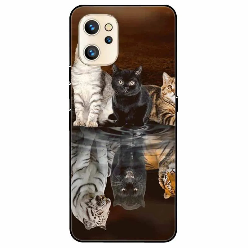 For Umidigi A13 Pro/ A13S / A13 Case Silicone Soft Shockproof Cat TPU Black Cases For Umidigi A13 Pro A13 Cases Umidigi13S Funda