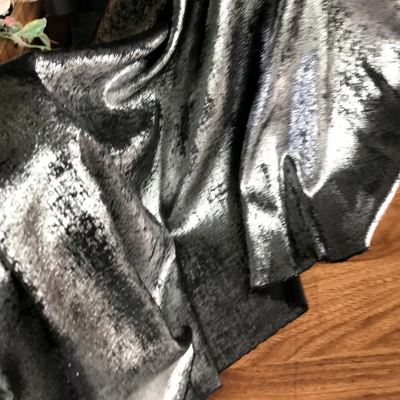 Soft Bronzing Velvet Fabric By The Meter for Dress Costumes Decoration Diy Sewing Designer Cloth Comfortable Glossy Black Blue