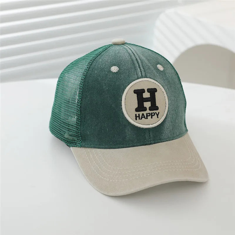New Summer Baby Baseball Caps Fashion Outdoor Adjustable Sport Hats Sunscreen Hat Kids Boys Girls Mesh Cap