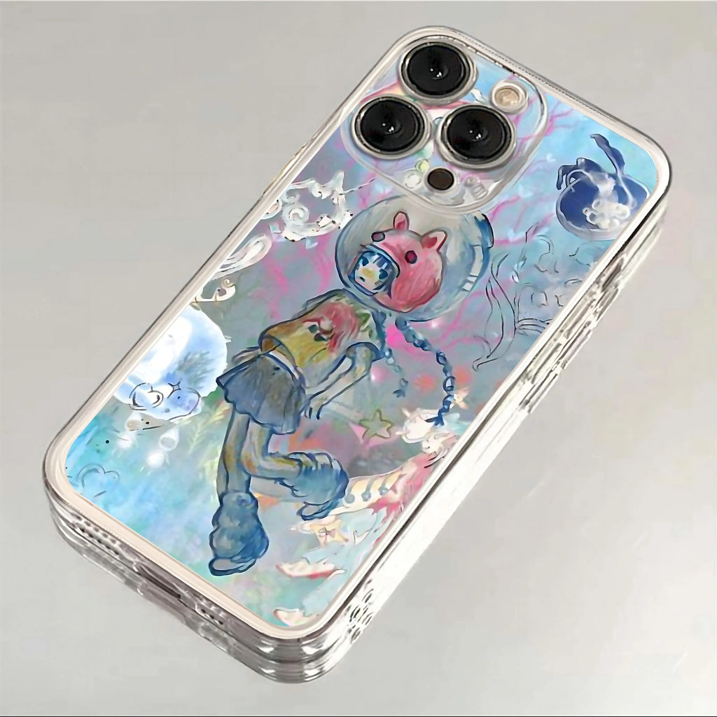 Aya Takano Phone Case For Xiaomi Redmi Note 13 12 12C 11 10 10C 13C 10s 9 9s 9A 9T 9C 8 7 Pro Max 4G 5G Luxury Transparent Cover