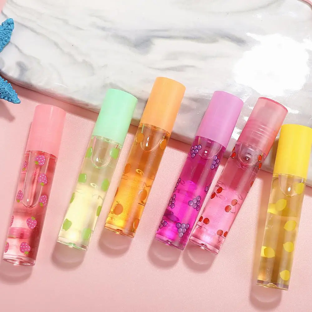 6 Colors Random Transparent Mirror Water Lip Gloss - Moisturizing Glass Lip Oil Liquid Lipstick for Makeup Enthusiasts