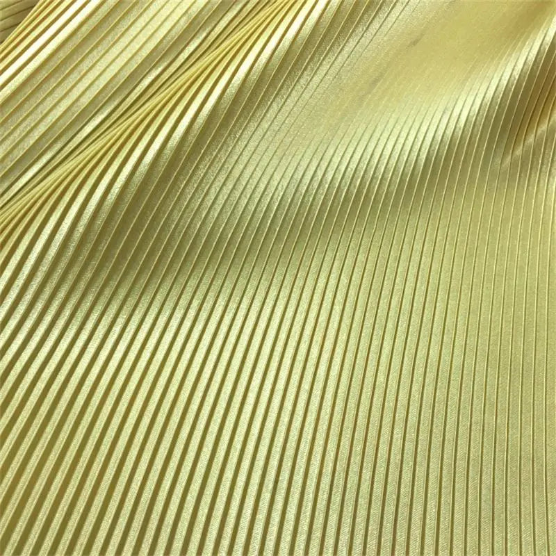 Organ Pleated Fabric Per Meter for Needlework Clothes Skirt Costume Dress Diy Sewing Designer Cloth Soft Comfortable Plain Black