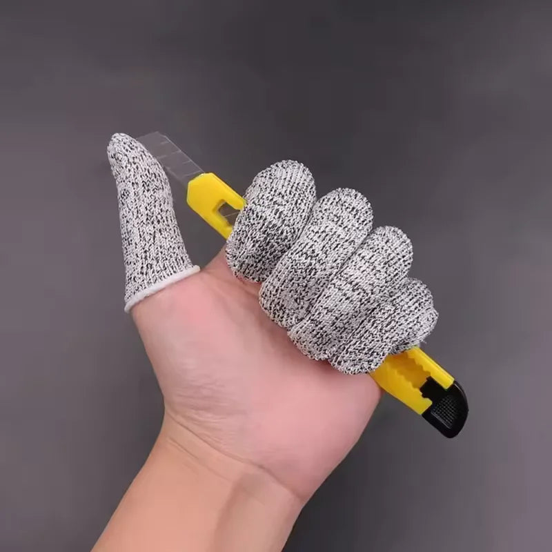 10Pcs Finger Cots Thumb Protector Anti-Cut Fingertips Finger Sleeve Flexible Resistant Protection Finger Cots for Work DIY