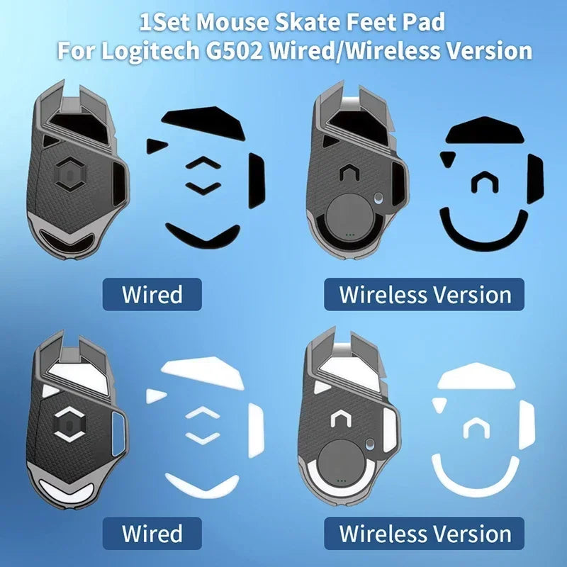 New Mouse Skate Feet Pad Logitech G502 Superlight Mouse Glides Curve Edge Mouse Non-Slip Original Foot Stickers Alcohol Pad 1Set