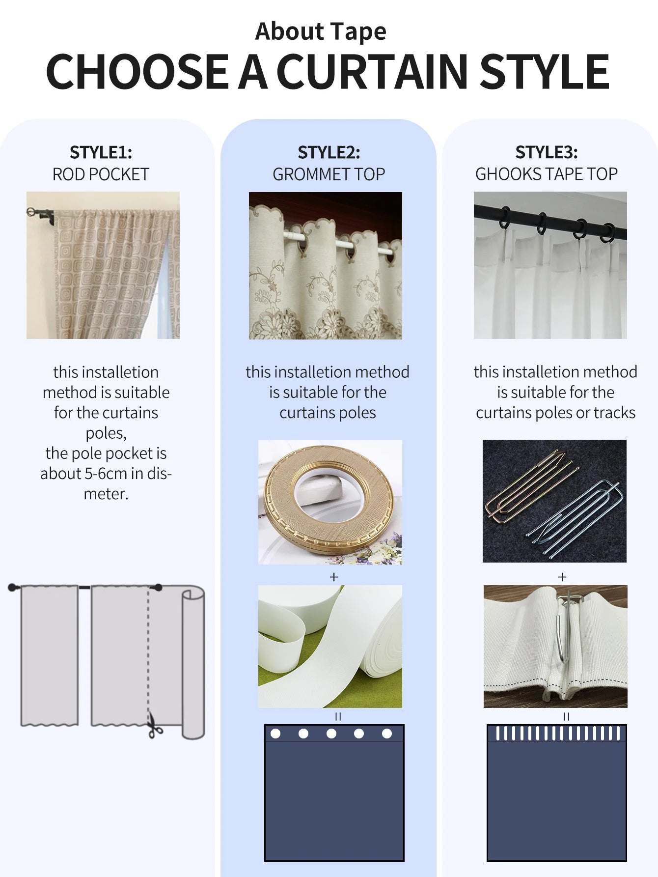 1pc French light luxury bay window small fresh window screen sunscreen short curtain semi-shading through the rod
