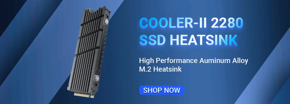 JEYI PCIe to NVMe Adapter With Aluminum SSD Heatsink Cooler, 64Gbps M.2 ssd PCIe 4.0 X4 X8 X16 Expansion Card for Desktop