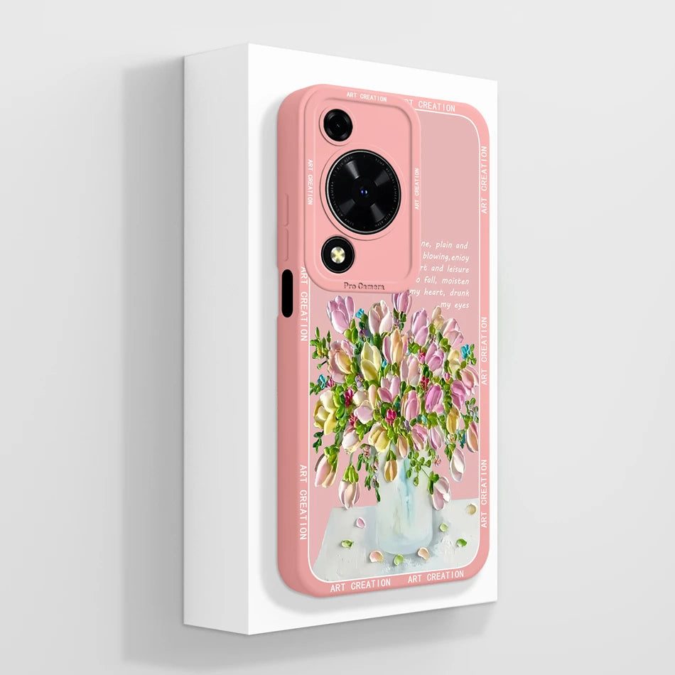 Case For Huawei Nova Y72 Cute Design Phone Cover Camera Protector Soft Liquid Silicone Funda Models MGA-LX3 Protective Bumper