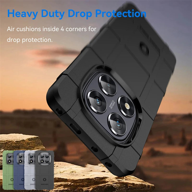 For Xiaomi Redmi Note 14 Pro Case Silicone Matte Rubber Protective Case Redmi Note 14 Pro Cover Anti-drop Case Redmi Note 14 Pro