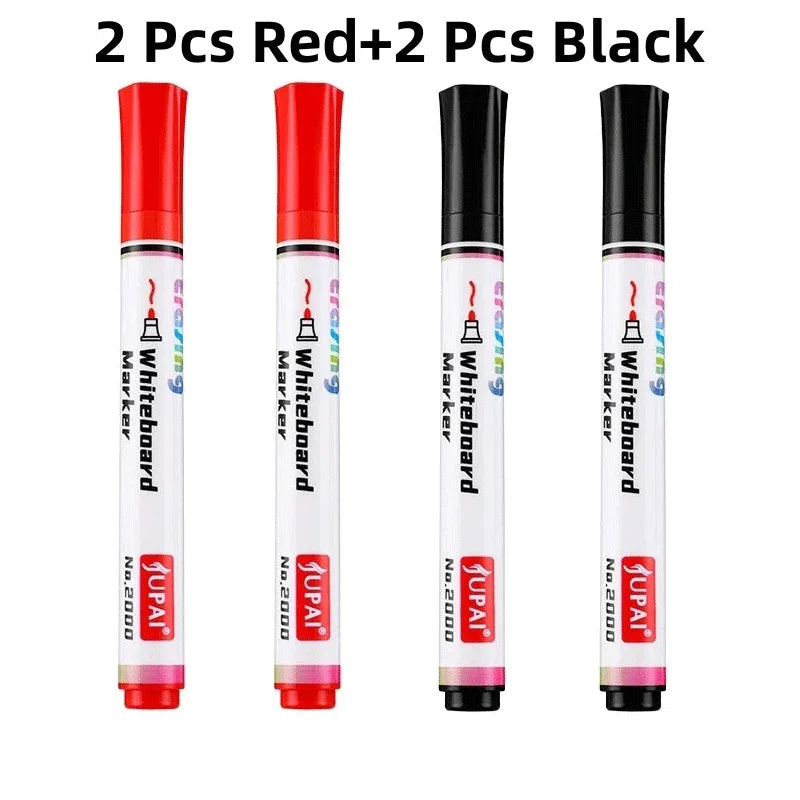 4Pcs/Set Erasable Magnetic Whiteboard Marker Pen Blackboard Marker Chalk Glass Ceramics Office School Art Marker Stationery
