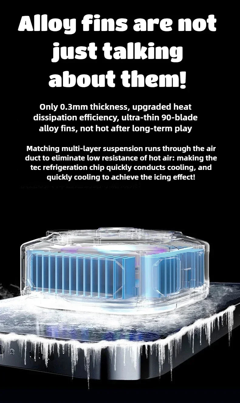 Magnetic Back clip Mobile Phone Cooler Silent Semiconductor Cooling Radiator Phones The Ultimate Summer Cooling Gadget