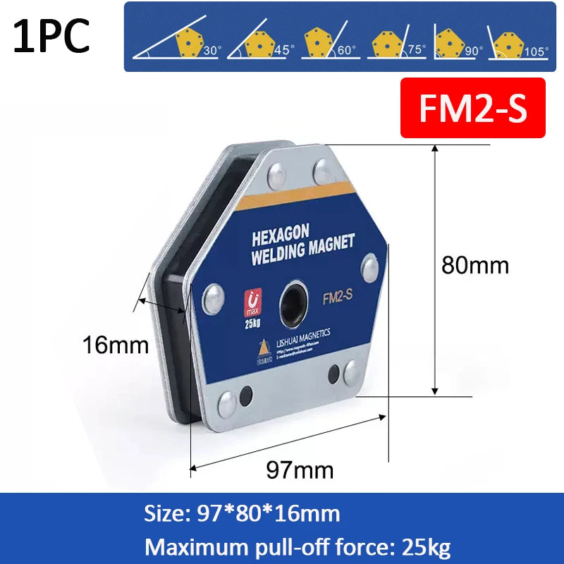 Magnetic Welding Holders 45° 90° 135° Multi-angle Solder Arrow Magnet Weld Positioner Locator Holding Auxiliary Locator Tools