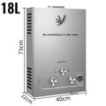 Sihao LPG Water Heater 6L 8L 10L 12L 16L 18L LPG Portable Instant Liquefied Petroleum Gas Water Heater Tankless Boiler Kit