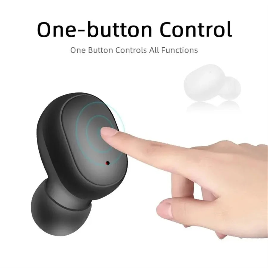 TWS A6S Headset Wireless Earphones Bluetooth Headphones Sport LED Display Touch Stereo Fone Bluetooth Earbuds for Xiaomi Huawei