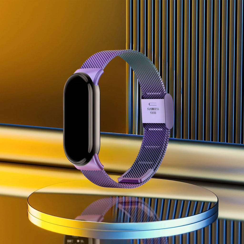 NEW Stainless Steel Strap for Xiaomi Mi 9 8 Band Metal Milanese Bracelet on Mi Band 8 Wristband for Mi Band 9 8 Strap Accessory