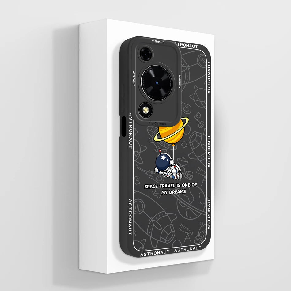 Case For Huawei Nova Y72 Cute Design Phone Cover Camera Protector Soft Liquid Silicone Funda Models MGA-LX3 Protective Bumper