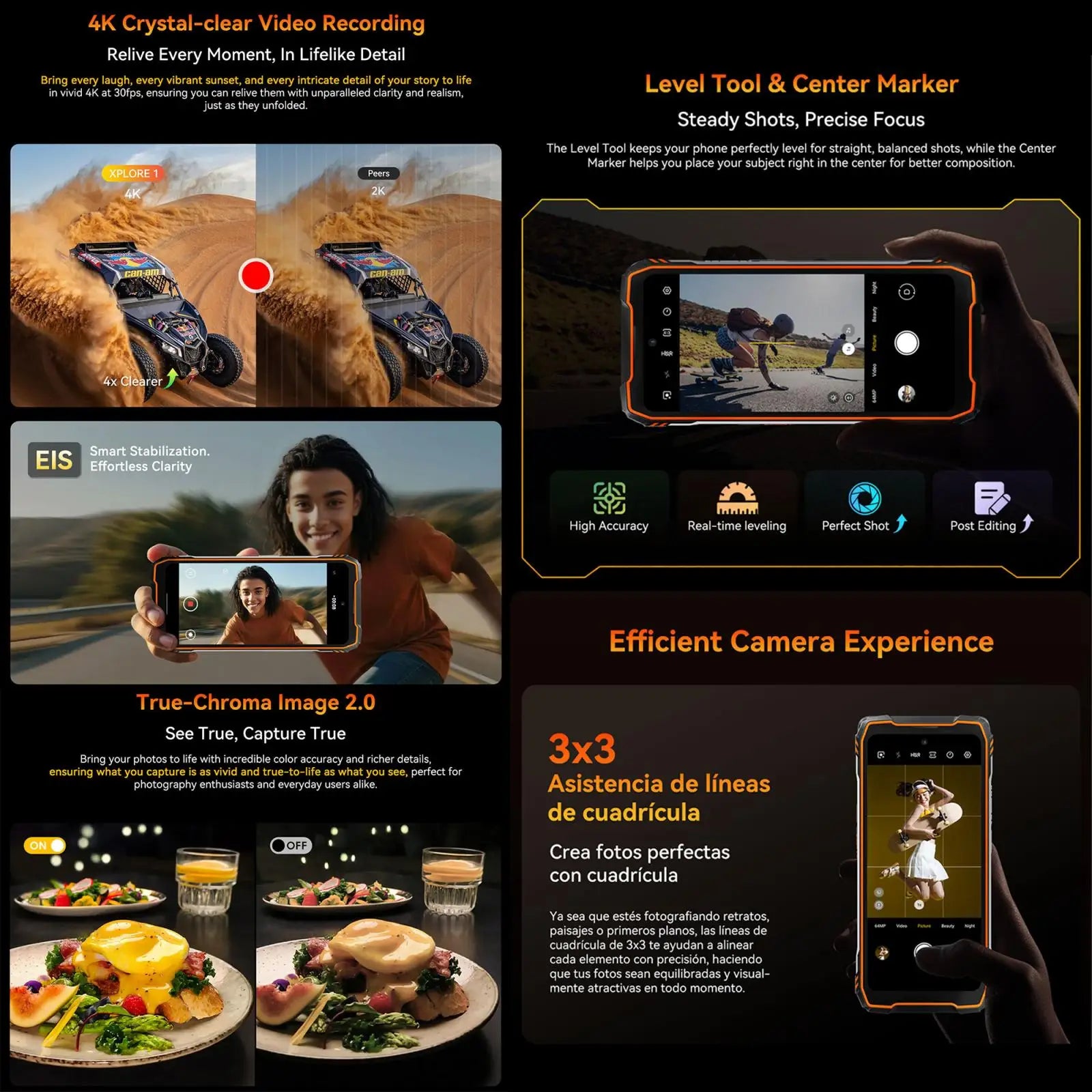 Blackview XPLORE 1 Rugged Phone 16GB+512GB 6.78'' 120Hz 2.4K Display 20MP Night vision Android 15 20000mAh 5G NFC Smartphone