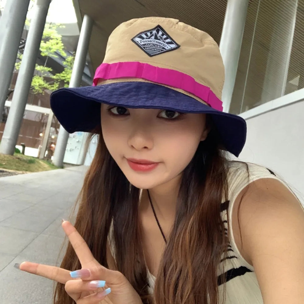 Leisure Vacation Quick-drying Fisherman Hat Visor Sunscreen Bucket Hat Waterproof Anti-UV Packable Hat Summer