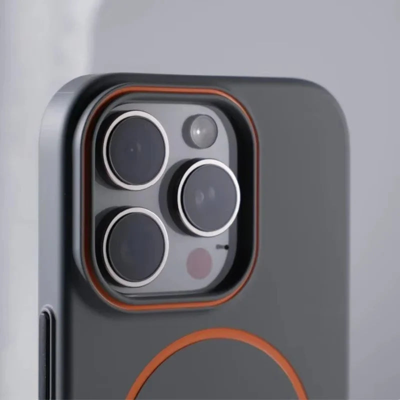 Ultra Thin Simple Hit Color For Magsafe Phone Case For iPhone 16 15 14 13 12 Pro Max Matte Wireless Charger Hard Magnetic Cover