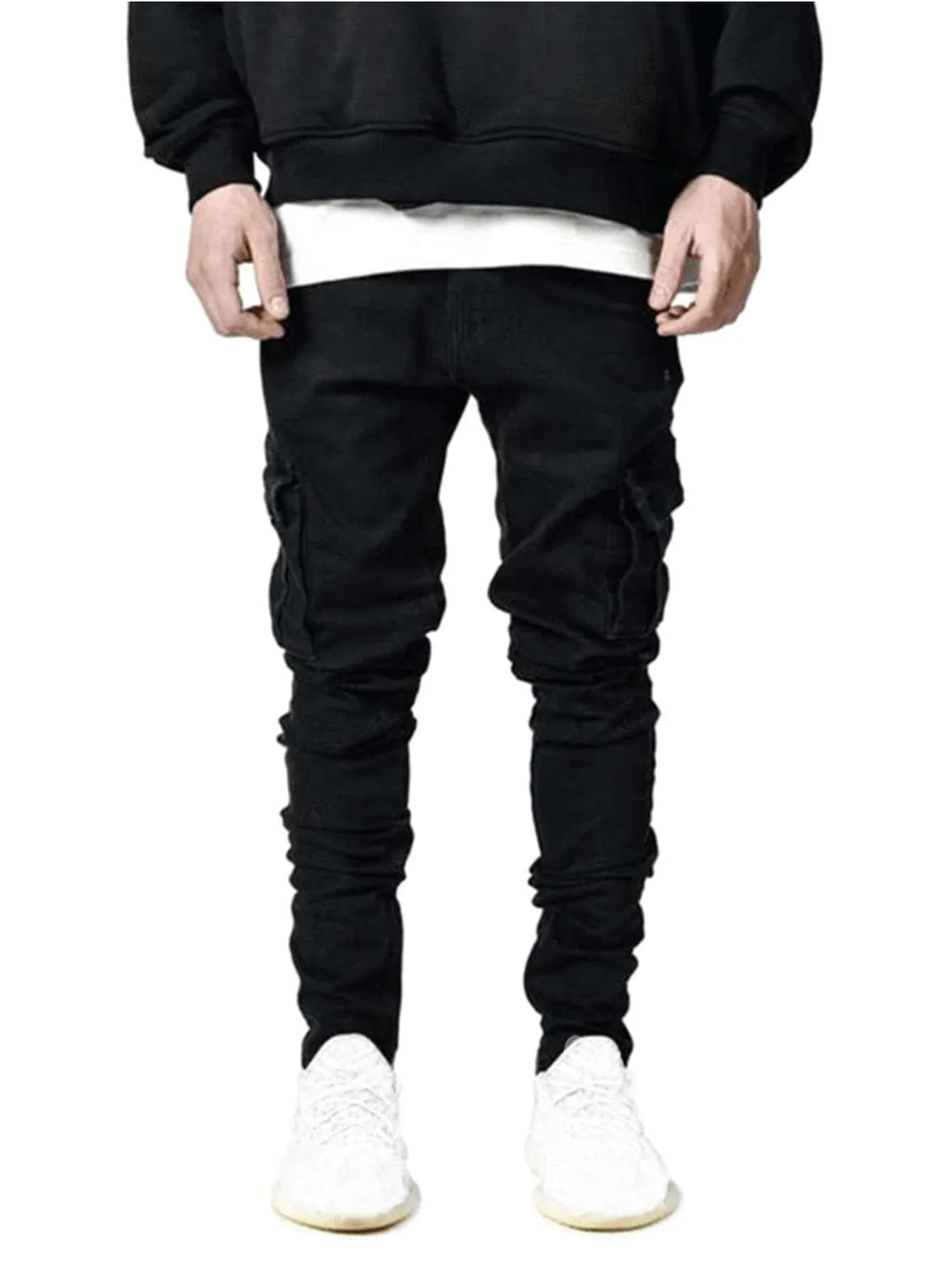 Kakan - High-end Slim Elastic Multi-pocket Leg Jeans, New Skinny Jeans K016-MGD8 In Europe and America