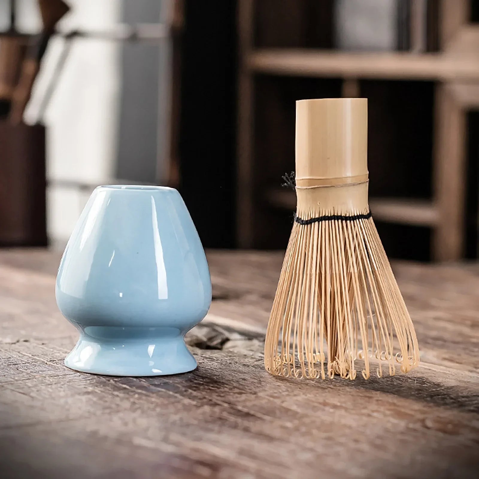 4pcs 6Pcs Handmade Home Easy Clean Matcha Tea Set Tool Stand Kit Bowl Whisk Scoop Gift Ceremony Traditional Japanese Accessories