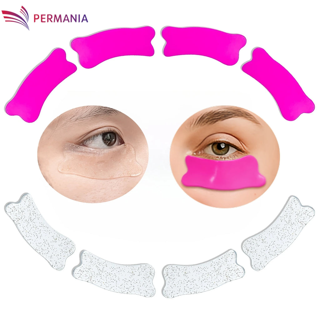 PERMANIA 1 Pair Under Eye Patch Silicone for Korean Lash Lift & Lash Extensions Remover Reusable and Soft Makeup Beauty Tool