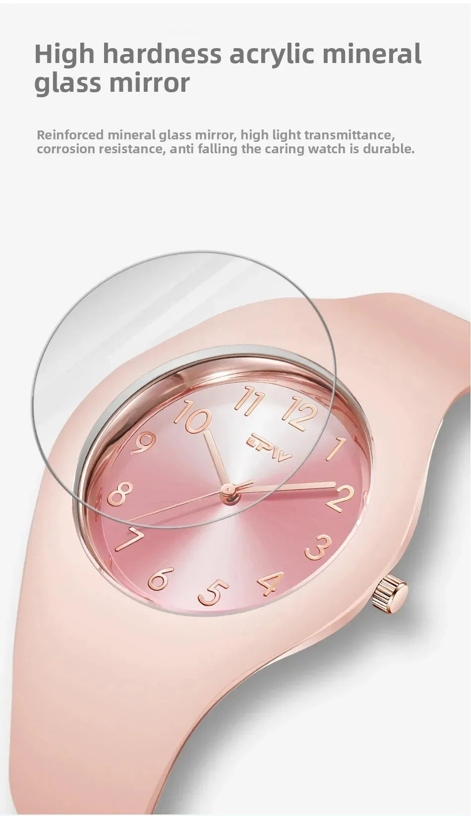 Ladies Fashion Watch Couple Quartz Watch Jelly Color Rubber Sports Clock Suitable for Women Men Starry Earth Rainbow Watch