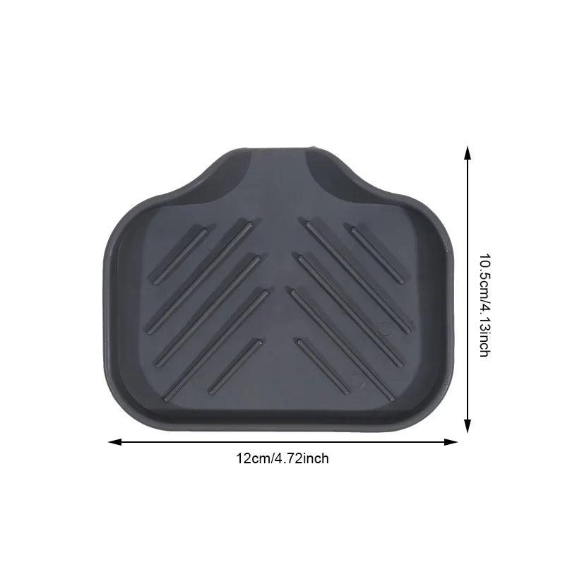 1-Pack Silicone Drain Soap Box Kitchen Bathroom Anti-slip Sink Tray Creative Washing Table Soap Tray Free Punch Drain Rack
