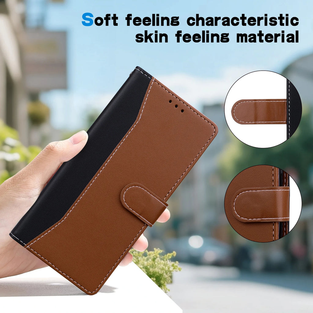 Magnetic Flip Leather Cover Wallet Case For Motorola Moto E15 E14 E13 E20 E30 E40 E22 E22i E32 E32s 4G/5G