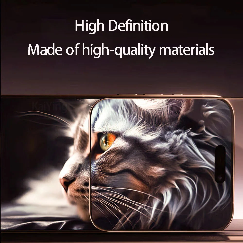 4Pcs Anti-Spy Tempered Glass For iPhone 16 15 14 13 12 11 Pro Max Screen Protector For iPhone XS Max XR Full Cover Privacy Glass