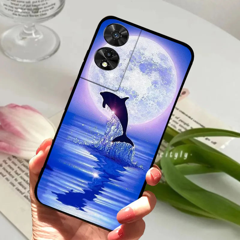 For TCL 505 Case TCL 50 SE / 50 5G Silicone Shockproof Soft Phone Cover for TCL 505 Case Funda Cute TPU Coque Protective Shell
